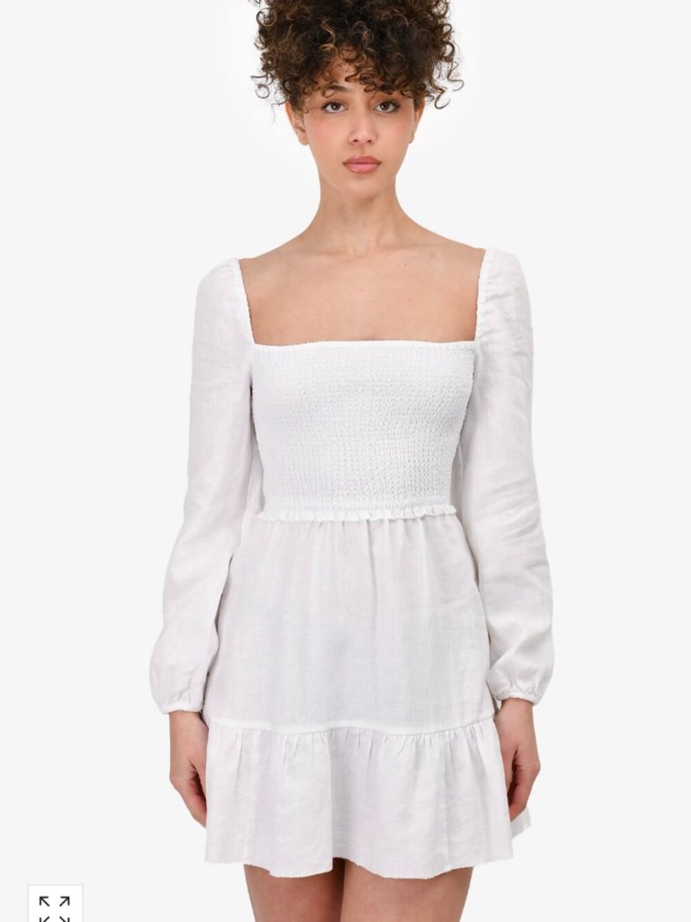 NWT Aritizia Wilfred All White Linen Temptest Mini- Size XL